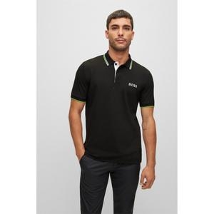 보스 판 브랜드관 NOS 레귤러핏 반팔 폴로 셔츠 블랙 50469102001 S