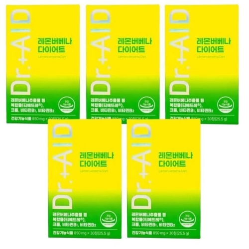 노바렉스 닥터에이드 레몬버베나 다이어트 850mg 30정