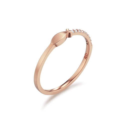 로제도르  주얼리 럭키리치플레인 PG DIA 반지 18K 212400122 골든듀AMC GR/660