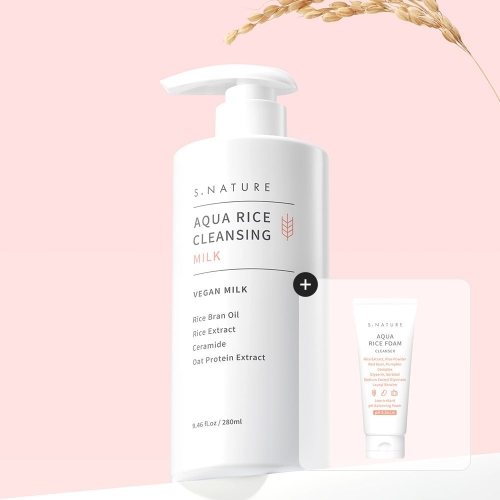 에스네이처 아쿠아 라이스 클렌징밀크 280ml