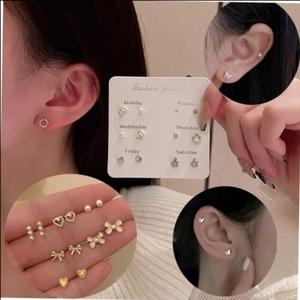 스터드  데일리 데일리 귀걸이세트 체인지 통통 WFGHD9T
