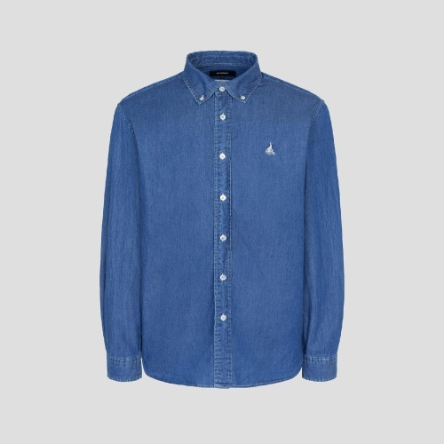 빈폴 남녀공용 에센셜 데님 셔츠_BC5764E73P