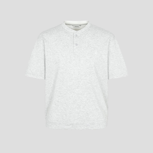 빈폴 멘 피케 헨리넥 반소매 티셔츠 라이트 그레이 BC5642C502