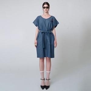 애스플래폼 AW41OP01 코지 벨티드 드레스블랙 100479