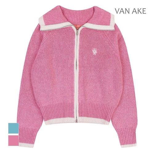 반에이크 투웨이 배색 집업 가디건_VB33KCUV04Z