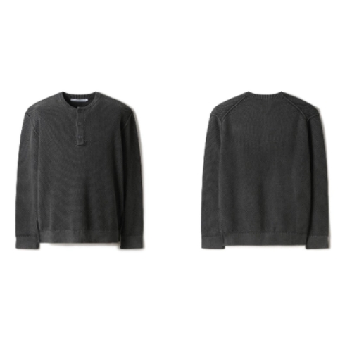 시리즈 헨리넥 다잉 니트_SAWAW24021CHX