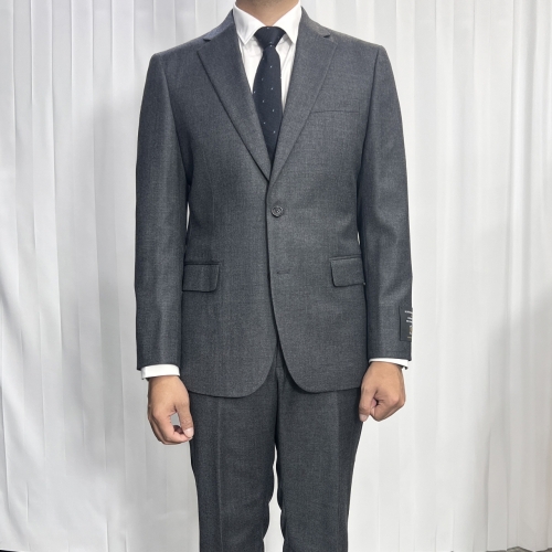 바쏘옴므 FW 가을 겨울 히든밴딩 울 스판 레귤러핏 클레식수트 그레이 WSY4JW52-2