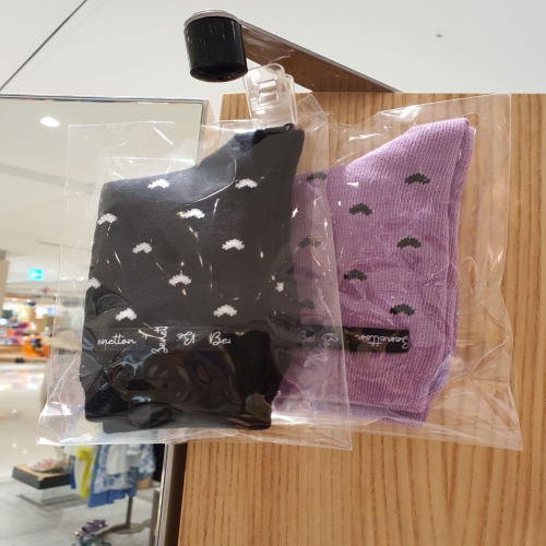 베네통키즈 6 하트리본양말 2컬러 QCET06541 25F