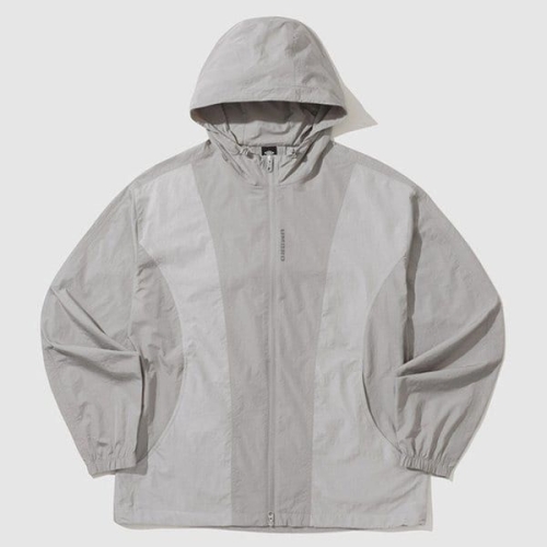 엄브로 후드집업 KQF UP321CJK77-YGR1 썬샤워 경량우븐 후드 숏 자켓 / YELLOW GREY