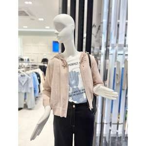 ZOOC 여성 크로쉐 집업 후드 가디건 Z253KSL014