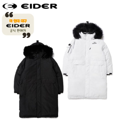 아이더  타이탄 리버스 UNI 롱 기장 야상 구스다운 롱패딩 DUW23553 국내판 1560348