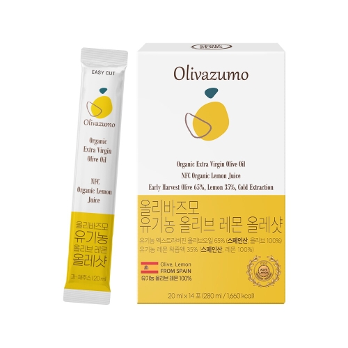 엔에이치바이오 올리바즈모 유기농 레몬 올레샷 스틱 280ml(20mlx14입)