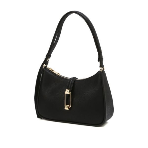 닥스 D-LOCK 블랙 D락장식 가죽 숄더 겸 크로스백 DCBA5F963BK