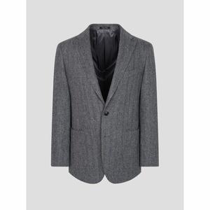 갤럭시 Prestige ZEGNA TROFEO 울캐시 혼방 해링본 재킷 그레이_GA5911P113