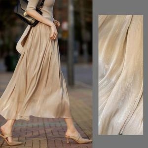 사틴 SBD9XO7 광택플리츠 A라인스커트 G126836_ 밴딩