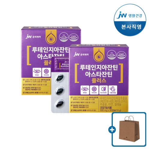 JW중외제약 루테인 지아잔틴 아스타잔틴 플러스 500mg 30캡슐