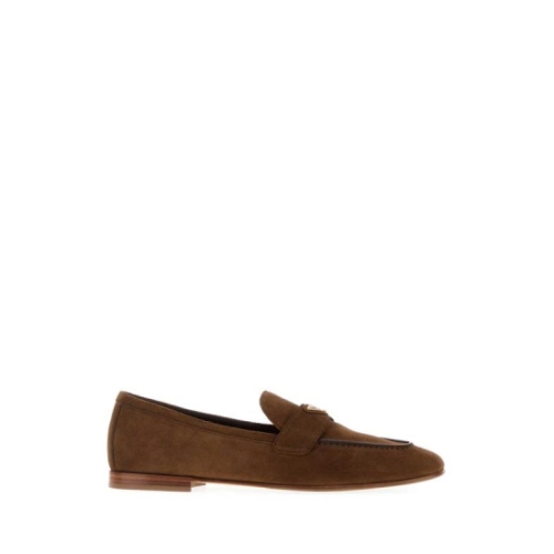 프라다 1D147OF010103 F0324 Brown suede loafers