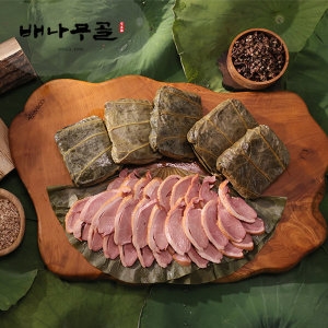 배나무골  연잎으로 감싼 훈제오리 슬라이스 400g