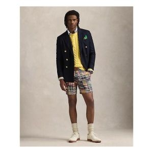 폴로 랄프 로렌 남성 22.9cm 스트레이트 패치워크 마드라스 쇼트 MNPOSHO14G20537999 390178