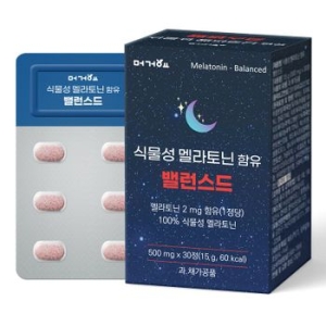 머거요 식물성 멜라토닌 2mg 함유 밸런스드 30정