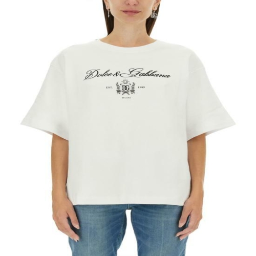 돌체앤가바나 반팔 티셔츠 F8V12Z GDCNWW0800 WHITE