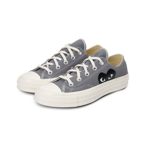 꼼데가르송 척테일러 블랙 하트 로우탑 그레이 컨버스_AZK121001-GR