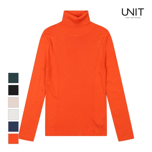 유닛 여성 베이직 폴라 니트 UFE3-KTN312R ORANGE 43 S