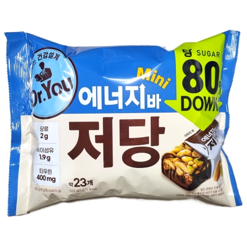 오리온 에너지바 저당 미니 324g