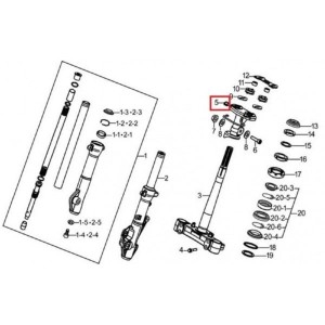 월드전자 CNS DNA모터스 UHR125 어퍼브라켓 51310H7R000H000