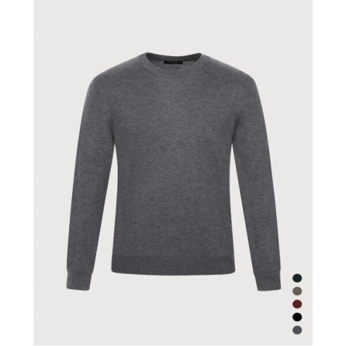 인디안 울혼방 솔리드 라운드넥 니트MIVBR3F8171