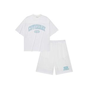 커버낫 세트 아치 메쉬 티셔츠 화이트 349740