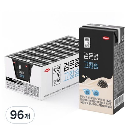 한미 완전두유 검은콩 고칼슘 190ml
