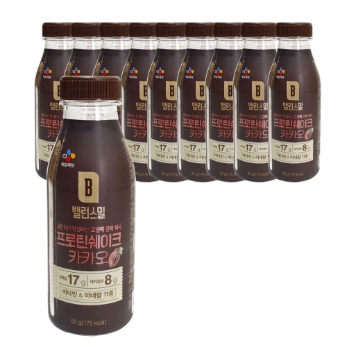 CJ제일제당 밸런스밀 프로틴쉐이크 카카오 50g