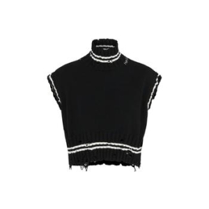 마르니 여성 니트 슬리브리스 터틀넥 스웨터 블랙 82I512005 6468092