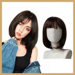앞머리 인조가발 통가발 짧은 머리 가짜헤어 WFJ1R0A