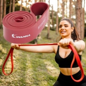 아이워너  루프 라텍스 풀업 밴드 루비와인 51mm 1P 홈트 운동 WFJ1O9C