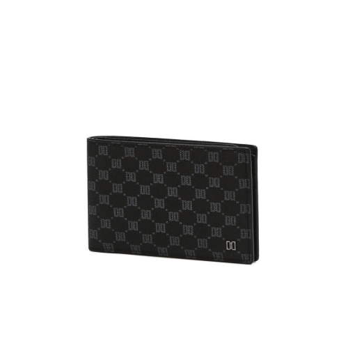 닥스 남성 블랙 가죽 로고 DD 패턴_DBWA5F126BK