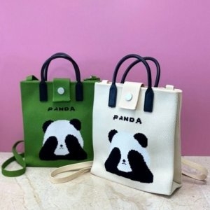 판다 미니 핸드백 니트 2컬러 크로스백 WFJ2JHC