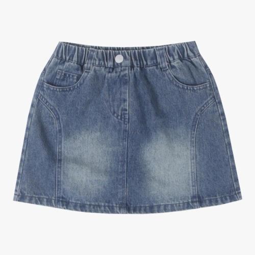 일로딜로 커브드 데님 스커트 IDWH2583Z