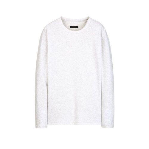 질스튜어트 뉴욕 맨 라이트그레이 골지 베이직 라운드 티셔츠 JNTS5C101G1