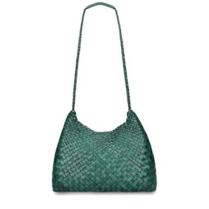 드래곤디퓨전 여성 Santa Rosa 핸드우븐 테퍼레드 가죽 백 79I KP7045