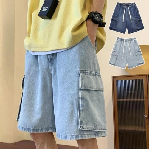 데일리룩 라일리 라일리 Rly 남성 캐주얼 데님 카고 워싱 스트릿무드 38799365