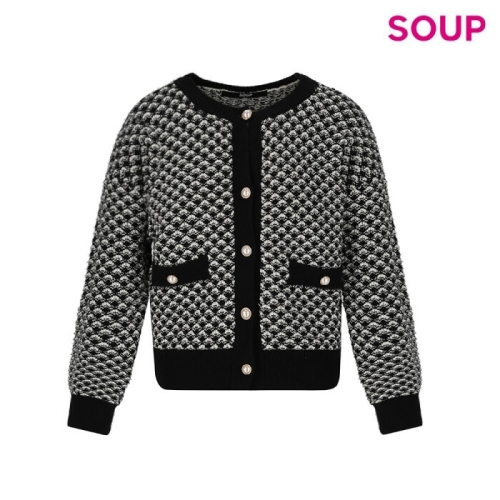 스위트숲 SOUP SOUP 부클 니트 가디건 SZAGD32
