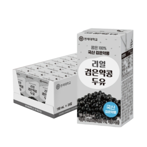 연세두유 리얼 검은약콩 두유 190ml