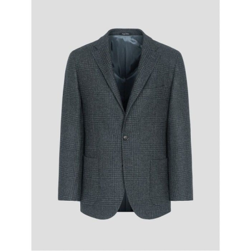 갤럭시 ZEGNA TROFEO 울캐시 혼방 글렌체크 재킷 그린 GA5911P10M