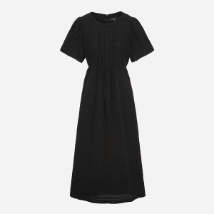 써스데이아일랜드 여성 시스루 깅엄체크 롱 원피스 T256MOP144W