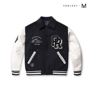 프로젝트엠 남여공용 PRJCT 와펜 바시티 자켓_EYD4JJ3230