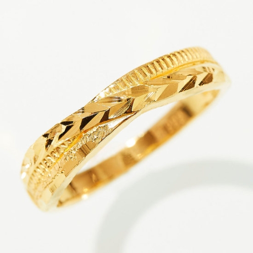 도로시 순금 레이어 컷팅 반지 3.75g