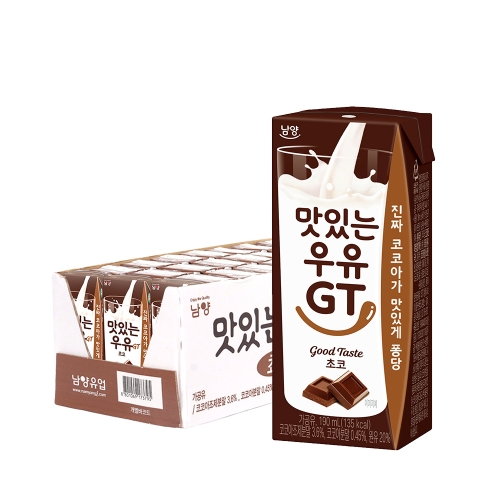 남양유업 맛있는우유 GT 초코 190ml