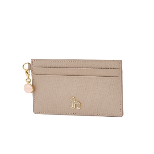 헤지스 액세서리 HIHO5F902P2 ELLA 핑크 소가죽 참장식 카드슬롯